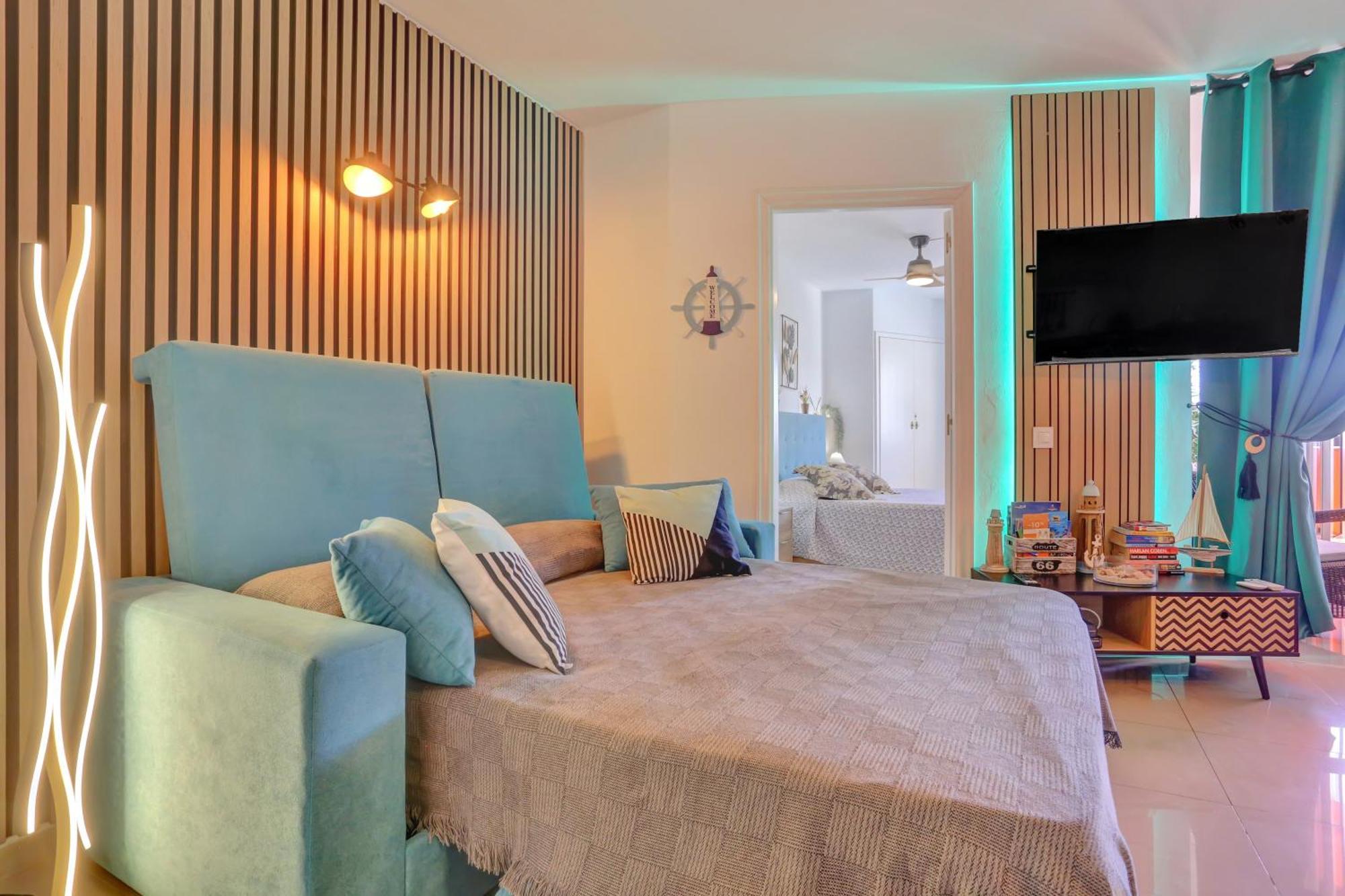 Luxory Dreamy Sunset, Seafront, Direct Access To The Promenade,Wifi,Pool,Free Parking Apartment ลอส กริสเตียนอส ภายนอก รูปภาพ