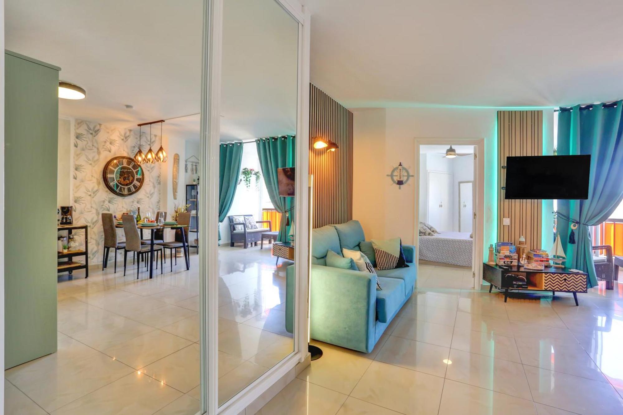 Luxory Dreamy Sunset, Seafront, Direct Access To The Promenade,Wifi,Pool,Free Parking Apartment ลอส กริสเตียนอส ภายนอก รูปภาพ
