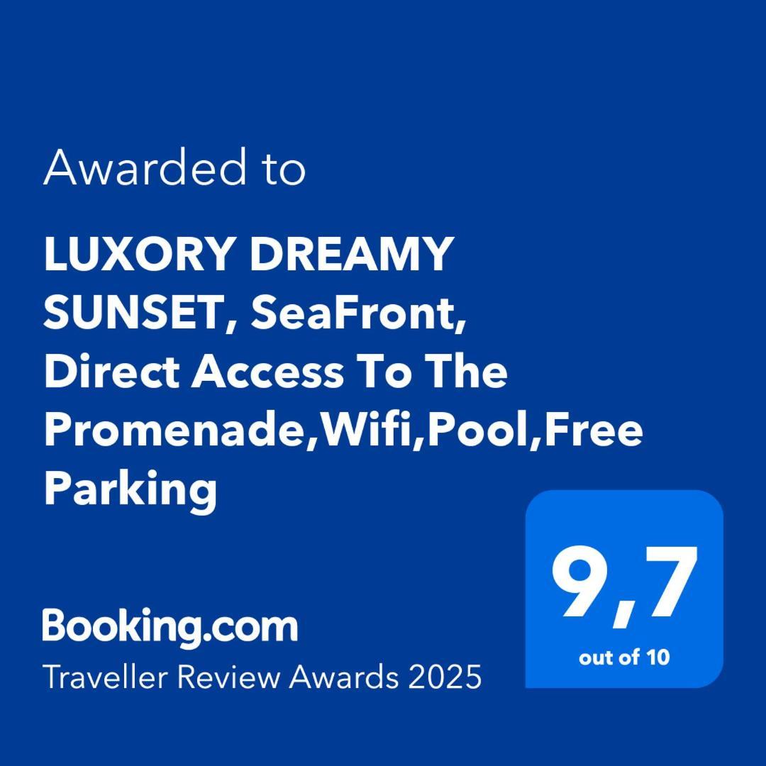 Luxory Dreamy Sunset, Seafront, Direct Access To The Promenade,Wifi,Pool,Free Parking Apartment ลอส กริสเตียนอส ภายนอก รูปภาพ
